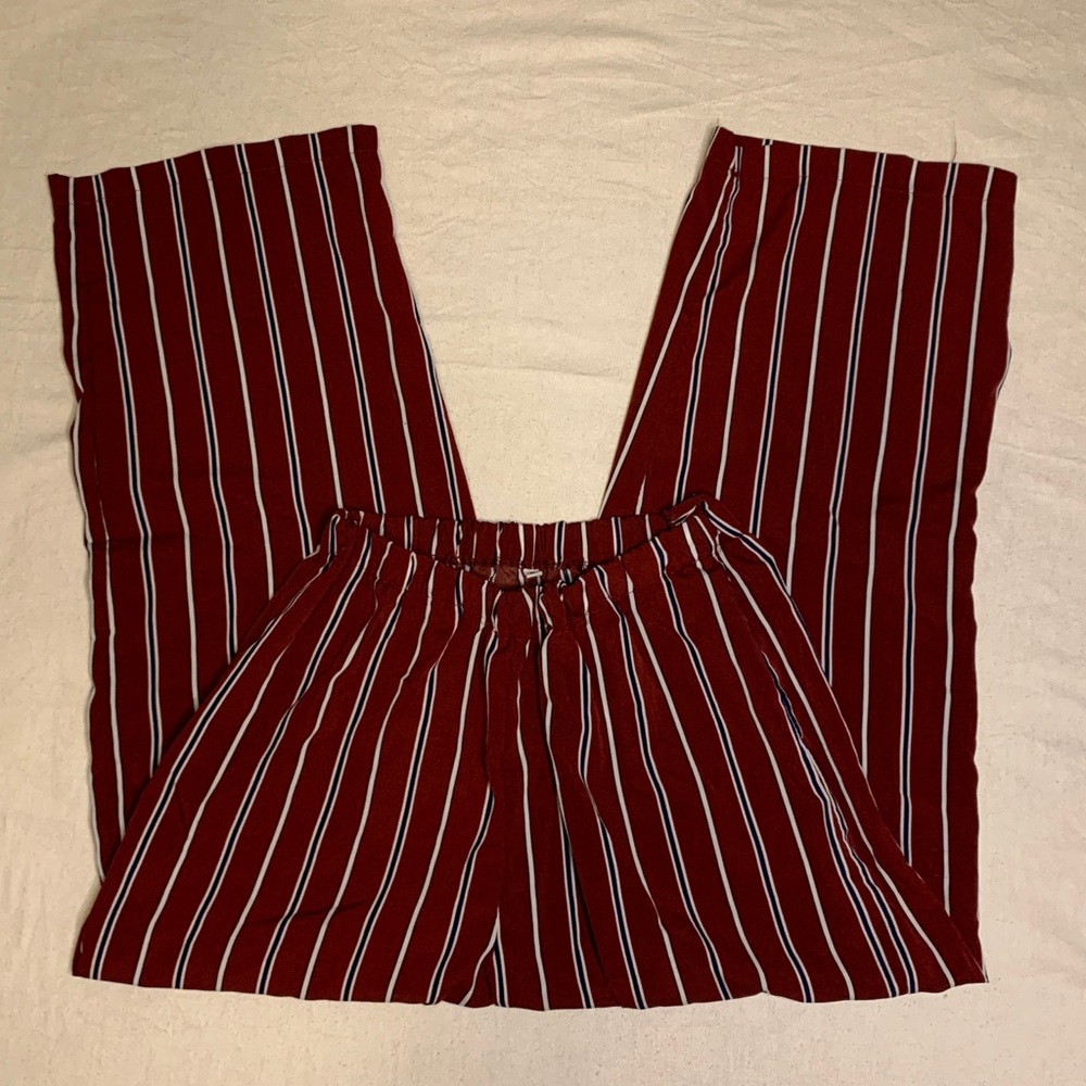 Red and White Stripped Pants